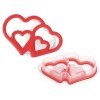 Cookie cutter with double heart Silikomart