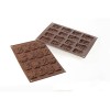Moules en silicone bonbons Choco Tags Xmas Silikomart