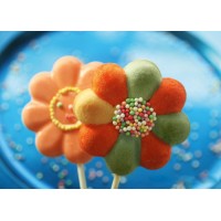 Daisy Pop lollipop silicone mold Silikomart
