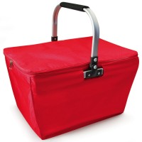 Red Shopping Basket cool bag