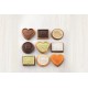 Molde silicona galletas chocolate + cortador corazón Silikomart