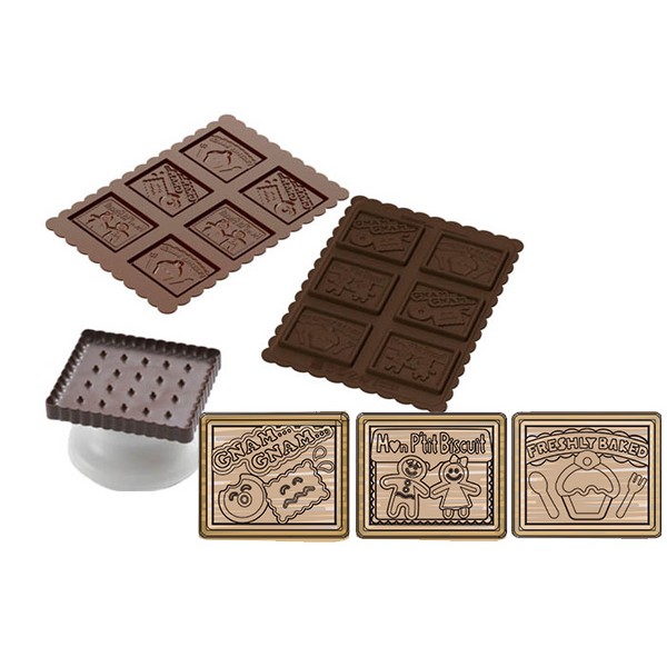 Stampo cioccolato in silicone + ricettario Silikomart