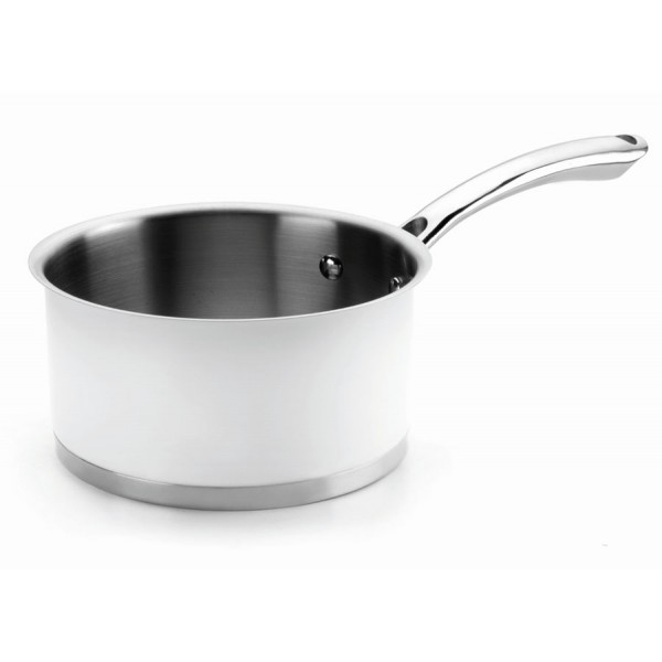 Straight saucepan 18 cm (white)