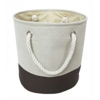 Small brown/beige laundry basket