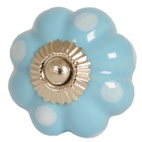 Doorknob ø 4 cm light blue 