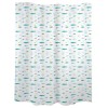 Blue and green fish shower curtains