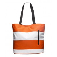 Strisce arancione e bianco beach bag marinaio