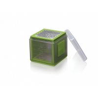 Râpe cube 3 faces avec recuperateur Microplane vert