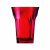 Tall red acrylic glass Belle Époque Guzzini