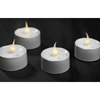 Set 6 led white candles 