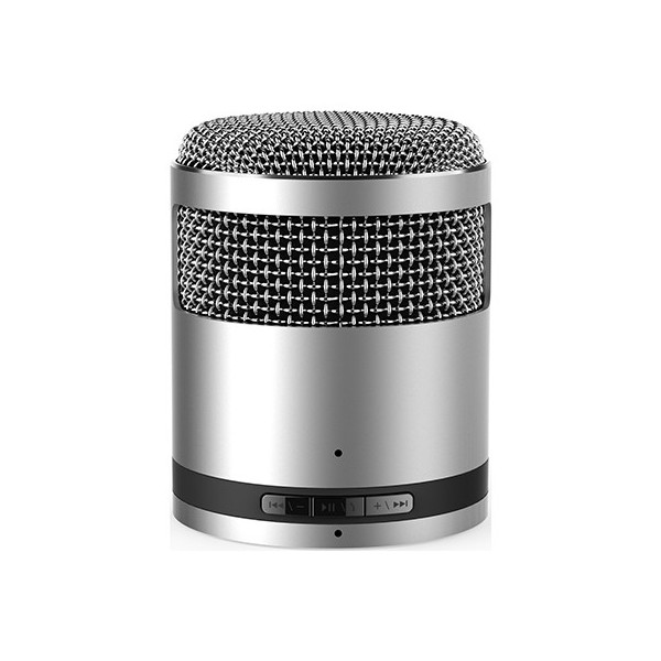 Bluetooth handsfree speaker micro metallic silver Idol2