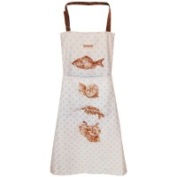Retro Fish textile apron
