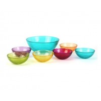 Conjunto ensaladera + bowls 7 piezas en colores Generation