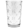 Vaso cristal con relieve flores 230ml