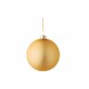 Bola árbol de Navidad cristal lisa dorada opaca 8 cm