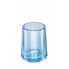 Vaso para cepillos baño acrílico azul Ø8x9,7h cm