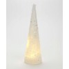 Abeto Alaska vidrio con luz led decorado para sobremesa 30cm