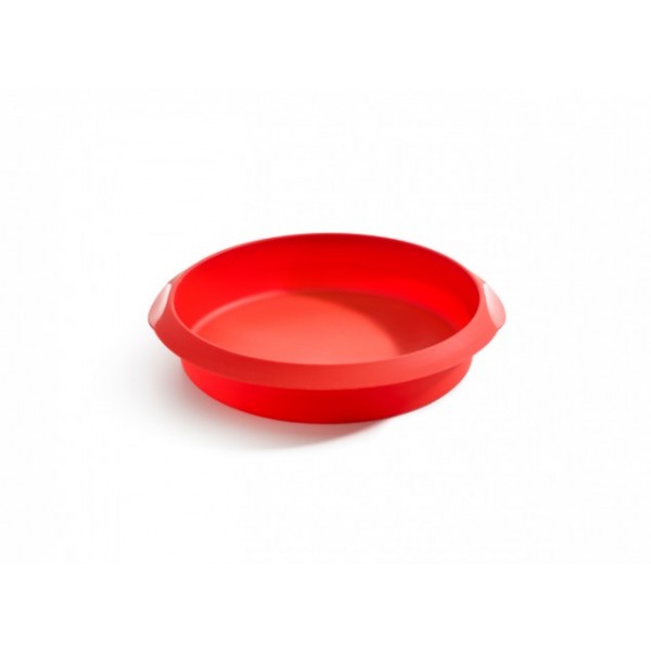 Molde silicona redondo rojo 26 cm Lékué