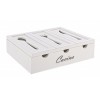 Caja portacubiertos blanco Cucina 27x22x7 cm