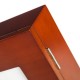 Tapa cubre contadores madera marrón con 4 marcos de fotos 32x8x46cm