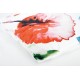 Cojin cuadrado con relleno flores colores acuarela 45x45cm