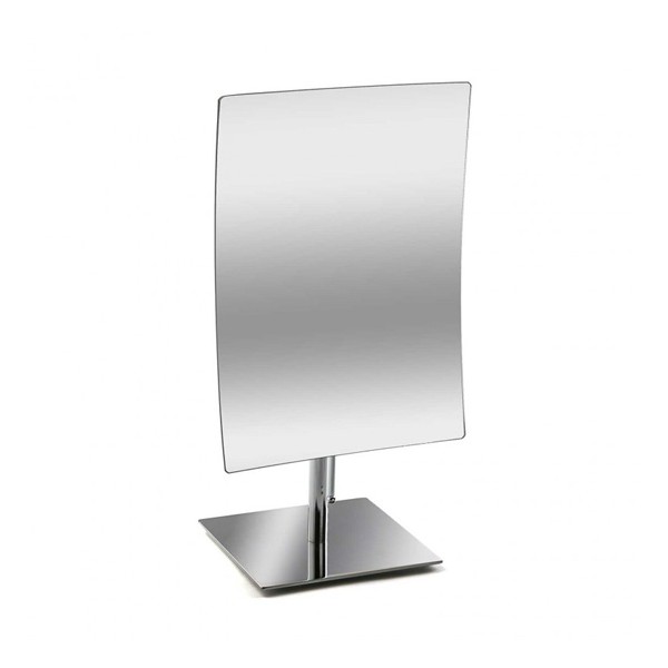Espejo rectangular con pie cromado x5 aumentos 16,7x12,5x30,7cm