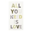 Cuadro madera con relieve All you need is love 30x60cm