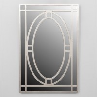 Espejo rectangular marco resina champagne oval 40x60cm