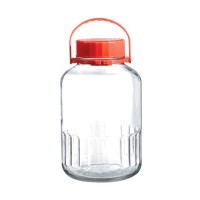 Frasco garrafa vidrio con tapa 8 litros
