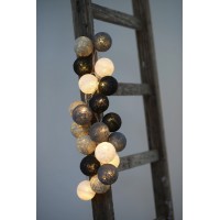 Garland wire led balls pastel colored