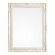 Espejo con marco blanco relieve Miro 62x82cm