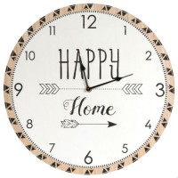 Reloj de madera Happy Home 60 cm