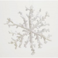 Adorno árbol de Navidad copo de nieve Ø20 cm