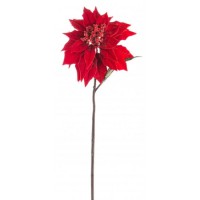 Flor de Pascua Poinsettia roja 75cm