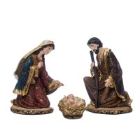 Belén navideño Misterio resina set de 3 figuras clásicas 19h cm