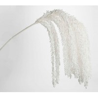 Flor foam tallo ramas colgantes blanca caida Iris 127h cm