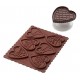 Molde silicona galletas chocolate + cortador forma corazón Silikomart