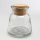 Bombonera cristal pequeña con tapa de corcho Degustation Saveurs 10x13h cm