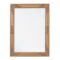 Specchio barocco dorato di resina 70 x 100 cm