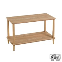 Mesa de centro baja rectangular madera pino 80x40x47,5h cm