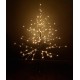 Arbol de Navidad ramas marrones nevadas con 160 luces leds Alex 120h cm