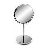 Espejo de mesa con pie redondo cromado x7 aumentos Ø18xh35 cm
