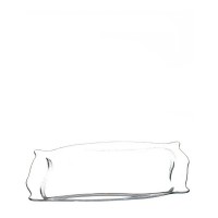 Fuente cristal rectangular asas onduladas Patisserie 33x21.5x2h cm