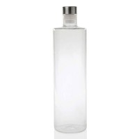 Botella de mesa cristal con tapón acero inox Ø8x33.5h cm 1.5 litros