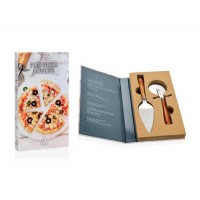 Set de 2 utensilios para Pizza mango madera acacia 18x32x4h cm