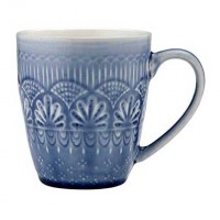 Mug gres 100% premium con esmalte azul claro Ladelle Nadia 10x8,5h cm 