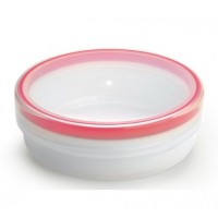 Contenedor tupper hermético Lunchbox redondo 175ml free BPA Tapa Transparente